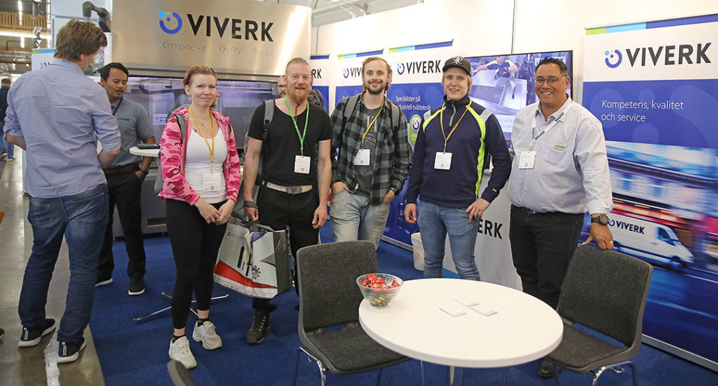 Viverks egen personal Sara Johannesson, Mackie Ingvarsson, Oliver Strid, Mike Forselius och Peter Helmersson.