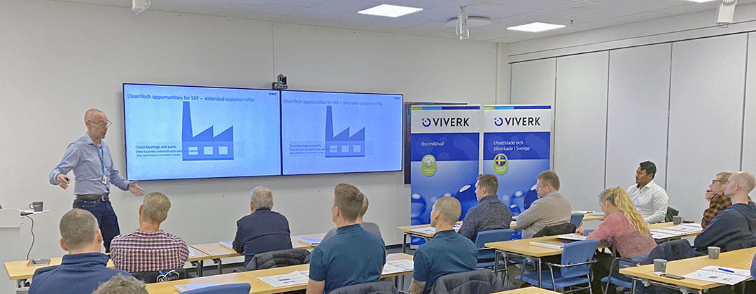 ITH, SKF och Viverk håller renhetsutbildning på SKF i Göteborg 2024-10-24.