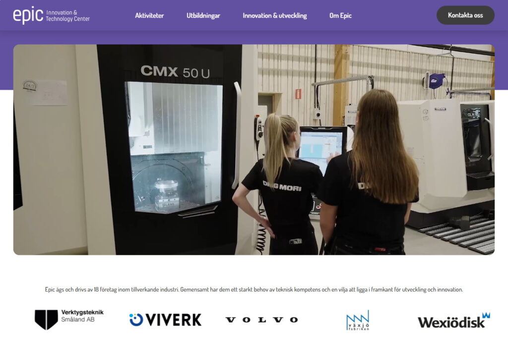 Epic är ett utbildnings- och forskningscenter för gymnasieskolan, akademin och regionens näringsliv, uppfört på universitetsområdet i Växjö. 