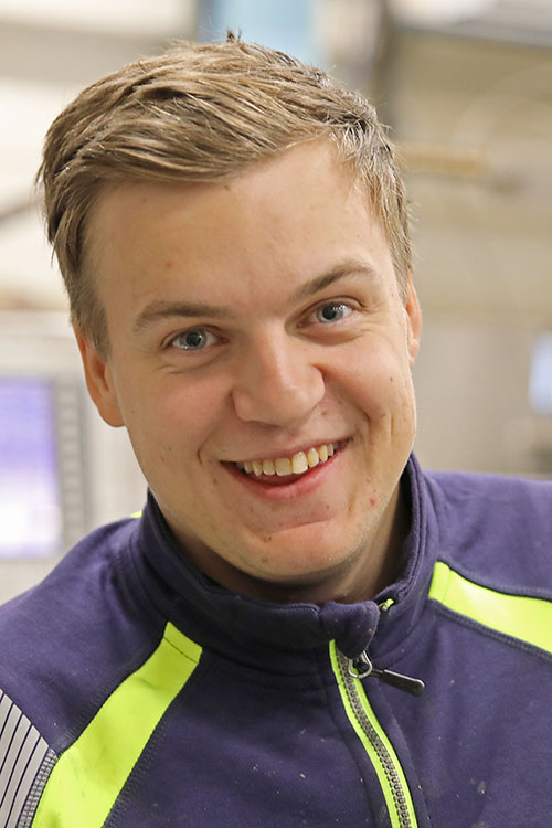 Pontus Karlsson, vattenskärare på Viverk.