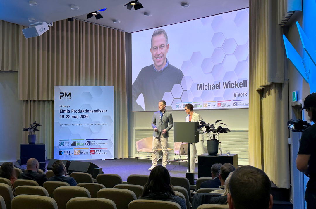 Michael Wickell, vd för Viverk, var en av föreläsarna på ELMIA Produktionsdagen 2025.