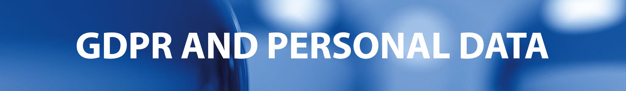 GDPR and Personal Data